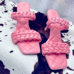 Gorgeous Sam Edelman Sandals Meghan Cactus Pink Size 9.5 NWOT